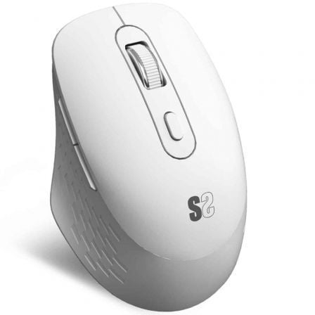 depau-SUB-MOU-CURVE-ERGO-DUAL-B-WH Ratón Ergonómico Inalámbrico Subblim Curve Ergo Dual Battery/ Batería recargable/ Hasta 1600 DPI/ Blanco - Imagen 1