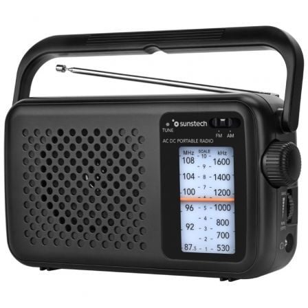 depau-SUN-RADIO-RPS760-BK Radio Portátil Sunstech RPS760/ Negra - Imagen 1