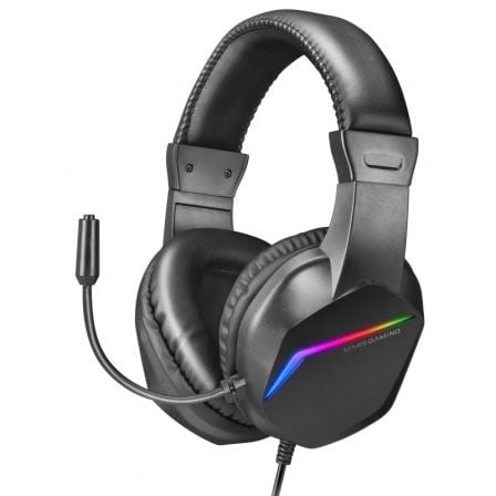 depau-TAC-AUR-MH122-BK Auriculares Gaming con Micrófono Mars Gaming MH122/ Jack 3.5/ Negros - Imagen 1