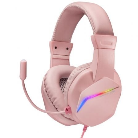 depau-TAC-AUR-MH122-PK Auriculares Gaming con Micrófono Mars Gaming MH122/ Jack 3.5/ Rosas - Imagen 1