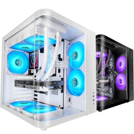 depau-TAC-CAJA-MC-CURV-WH Caja Gaming Semitorre Mars Gaming MC-CURV/ Blanca - Imagen 1
