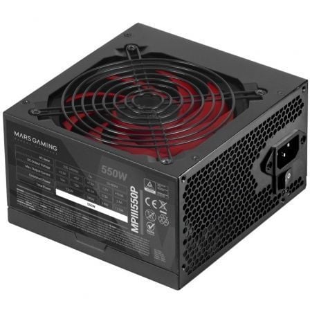 depau-TAC-FUENTE-MPIII550P-BK Fuente de Alimentación Mars Gaming MPIII550P/ 550W/ Ventilador 12cm - Imagen 1