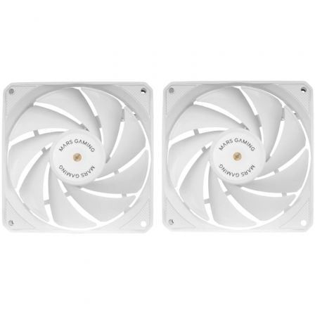 depau-TAC-REF-MF-NCLX2-WH Pack 2 Ventiladores Mars Gaming MF-NCLX2/ 12cm - Imagen 1