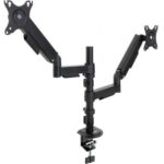 Soporte de Mesa para 2 Monitores TooQ DB1533TNR-B/ Giratorio/ Inclinable/ hasta 9kg