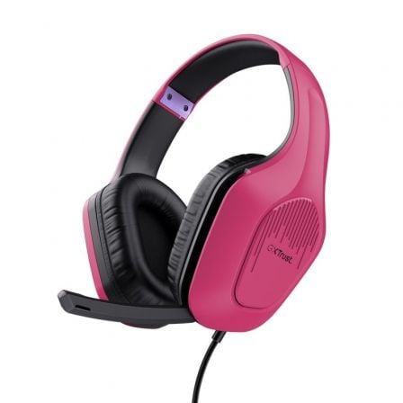 depau-TRU-AUR-GXT-415-ZIROX-PK Auriculares Gaming con Micrófono Trust Gaming GXT 415 Zirox/ Jack 3.5/ Rosas - Imagen 1