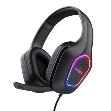depau-TRU-AUR-GXT-416-ZIROX-BK Auriculares Gaming con Micrófono Trust Gaming GXT 416 Zirox/ Jack 3.5/USB Negros - Imagen 1