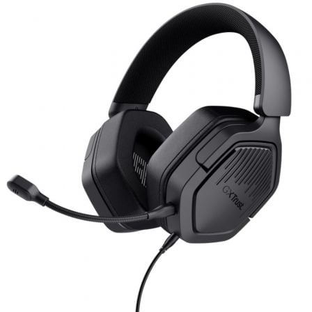 depau-TRU-AUR-GXT-492-CARUS-BK Auriculares Gaming con Micrófono Trust Gaming GXT 492 Carus/ Jack 3.5/ Negros - Imagen 1