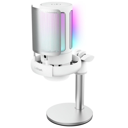 depau-TRU-MIC-GXT-238-AURON-WH Micrófono Gaming Trust Gaming GXT 238 Auron 26082/ USB/ Blanco - Imagen 1