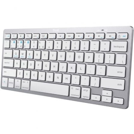 depau-TRU-TEC-24654 Teclado Compacto Inalámbrico Trust 24654/ Plata - Imagen 1