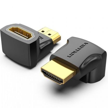 depau-VEN-ADP-AIOB0 Adaptador HDMI 4K 90º Vention AIOB0/ HDMI Macho - HDMI Hembra - Imagen 1