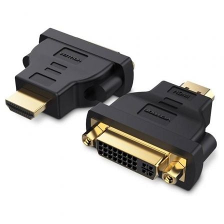 depau-VEN-ADP-ECCB0 Adaptador HDMI Vention ECCB0/ HDMI Macho - DVI (24+5) Hembra - Imagen 1