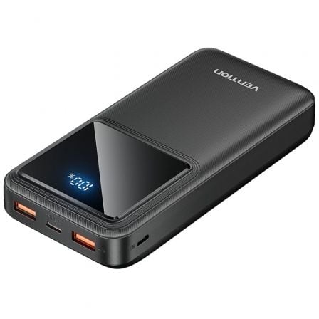 depau-VEN-BAT-FHLB0 Powerbank 20000mAh Vention FHLB0/ 22.5W/ Negra - Imagen 1