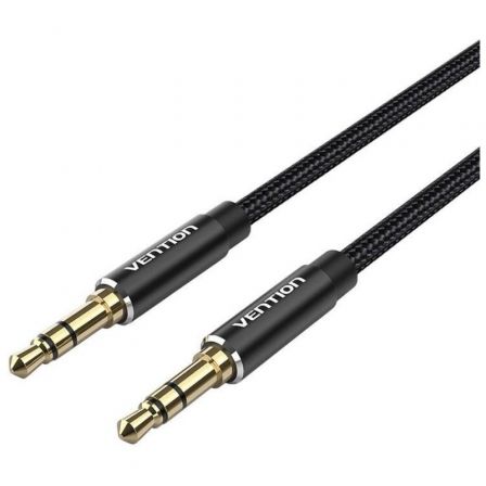 depau-VEN-CAB-BAWBG Cable Estéreo Vention BAWBG/ Jack 3.5 Macho - Jack 3.5 Macho/ 1.5m/ Negro - Imagen 1