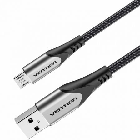 depau-VEN-CAB-COAHH Cable USB 2.0 Vention COAHH/ microUSB Macho - USB Macho/ 480Mbps/ 2m/ Gris - Imagen 1
