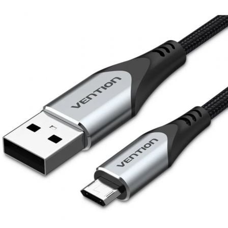 depau-VEN-CAB-COCHD Cable USB 2.0 Vention COCHD/ USB Macho - MicroUSB Macho/ 480Mbps/ 50cm/ Negro - Imagen 1