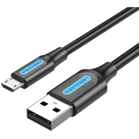 depau-VEN-CAB-COLBD Cable USB 2.0 Vention COLBD/ USB Macho - MicroUSB Macho/ 480Mbps/ 50cm/ Negro - Imagen 1
