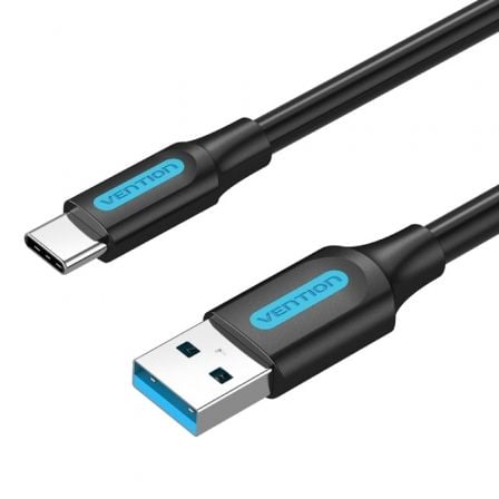 depau-VEN-CAB-COZBF Cable USB 3.0 Tipo-C Vention COZBF/ USB Macho - USB Tipo-C Macho/ 5Gbps/ 1m/ Negro - Imagen 1