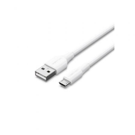 depau-VEN-CAB-CTIWF Cable USB 2.0 Vention CTIWF/ USB Macho - MicroUSB Macho/ Hasta 60W/ 480Mbps/ 1m/ Blanco - Imagen 1