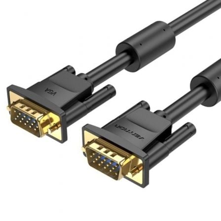 depau-VEN-CAB-DAEBJ Cable SVGA Vention DAEBJ/ VGA Macho - VGA Macho/ 5m/ Negro - Imagen 1