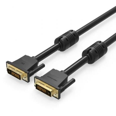 depau-VEN-CAB-EAABG Cable DVI Vention EAABG/ DVI-D Macho - DVI-D Macho/ 1.5m/ Negro - Imagen 1