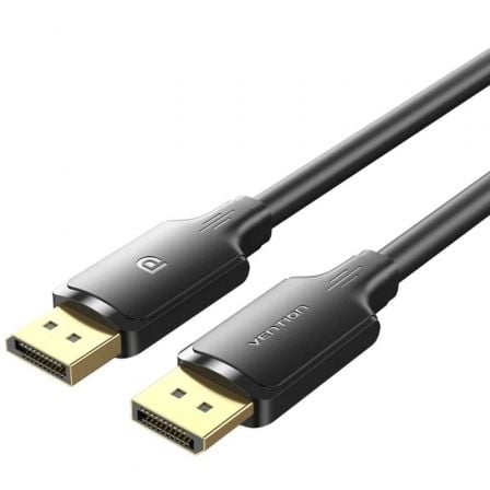 depau-VEN-CAB-HAKBH Cable Conversor Vention HAKBH/ DisplayPort Macho - DisplayPort 4K Macho/ 2m/ Negro - Imagen 1