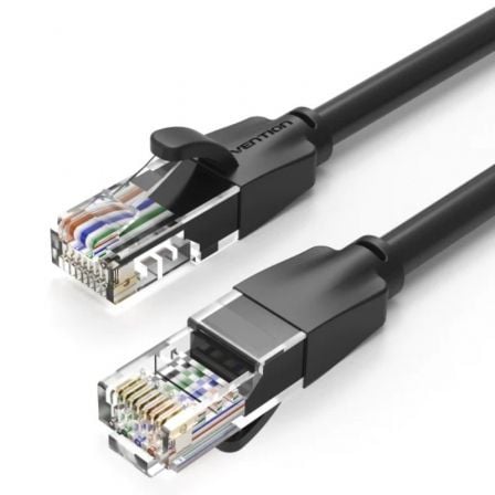 depau-VEN-CAB-IBEBI Cable de Red RJ45 UTP Vention IBEBI Cat.6/ 3m/ Negro - Imagen 1