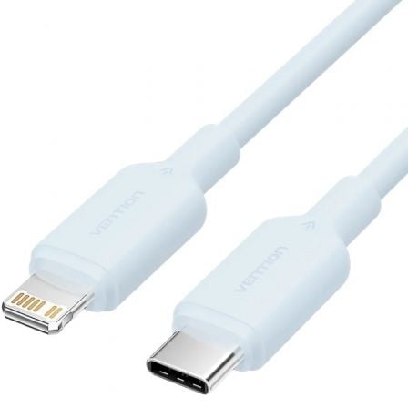 depau-VEN-CAB-LAKSF Cable USB 2.0 Tipo-C Lightning Vention LAKSF/ USB Tipo-C Macho - Lightning Macho/ Hasta 27W/ 480Mbps/ 1m/ Azul - Imagen 1