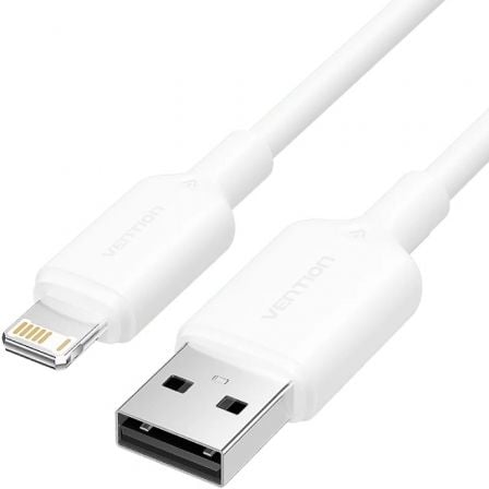 depau-VEN-CAB-LAMWF Cable USB 2.0 Lightning Vention LAMWF/ USB Macho - Lightning Macho/ 480Mbps/ 1m/ Blanco - Imagen 1