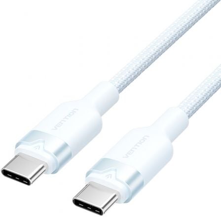 depau-VEN-CAB-TRDSF Cable USB 2.0 Tipo-C 3A Vention TRDSF/ USB Tipo-C Macho - USB Tipo-C Macho/ Hasta 60W/ 480Mbps/ 1m/ Azul - Imagen 1