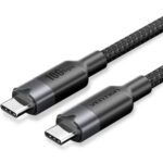 Cable USB 3.2 Tipo-C 5A Vention TRGBD/ USB Tipo-C Macho - USB Tipo-C Macho/ Hasta 100W/ 10Gbps/ 50cm/ Negro