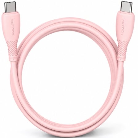 depau-VEN-CAB-TRVPH Cable USB 2.0 Tipo-C Vention TRVPH/ USB Tipo-C Macho - USB Tipo-C Macho/ Hasta 60W/ 480Mbps/ 2m/ Rosa - Imagen 1