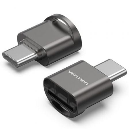 depau-VEN-CR-CLMH0 Lector de Tarjetas Externo Vention CLMH0/ USB Tipo-C - Imagen 1