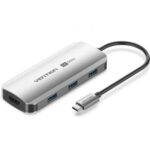 Docking USB Tipo-C Vention TQDHB/ 1xHDMI 4K/ 3xUSB/ 1xUSB Tipo-C PD/ Gris