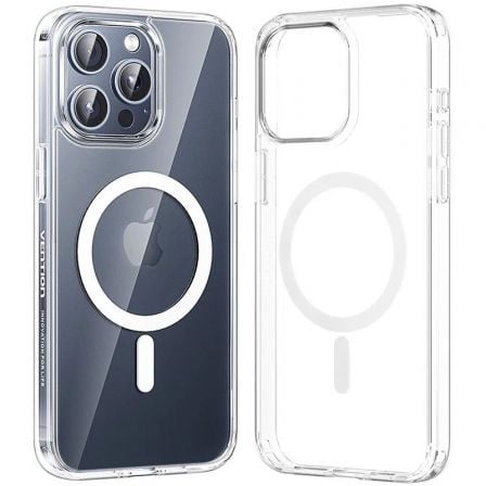depau-VEN-FUNDA-KUAT0-10 Funda Dura con Magsafe Vention KUAT0-10/ Compatible con iPhone 13/ Transparente - Imagen 1