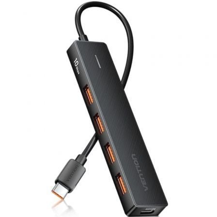 depau-VEN-HUB-CHJBB Hub USB 3.2 Vention CHJBB/ 4xUSB/ 1xUSB Tipo-C - Imagen 1