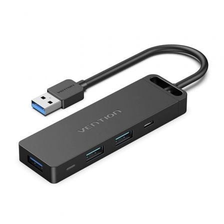 depau-VEN-HUB-CHVBB Hub USB 3.0 Vention CHVBB/ 3xUSB/ 1xMicroUSB PD/ 1xLector Tarjetas - Imagen 1