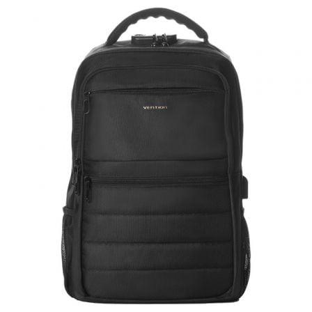 depau-VEN-MOCHILA-KRKB0 Mochila Vention KRKB0 para Portátiles hasta 17"/ 20L/ Impermeable/ Puerto USB/ Antirrobo/ Negra - Imagen 1