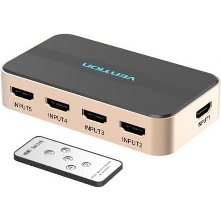 depau-VEN-MUL-ACDG0 Duplicador HDMI Vention ACDG0/ 5x HDMI Hembra - HDMI Macho - Imagen 1