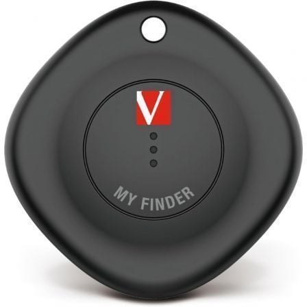 depau-VERB-TAG-MY-FINDER-BT-TK-1U Localizador Verbatim My Finder Bluetooth Tracker MYF-01 compatible con Apple/ Incluye Llavero y Pila/ Negro - Imagen 1