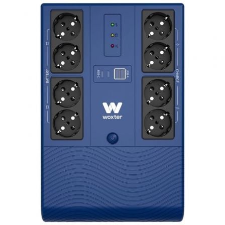depau-WOX-SAI-PE26-202 SAI Línea Interactiva Woxter Multibase UPS 1200 VA/ 1200VA-720W/ 8 Salidas/ Formato Torre - Imagen 1