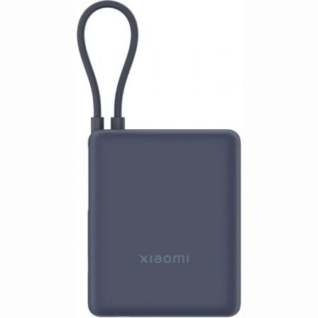 depau-XIA-BAT-33W-PB-ICAB-10000-BL Powerbank 10000mAh Xiaomi 33W Power Bank Integrated Cable/ 33W/ Azul/ Incluye Cable USB Tipo-C - Imagen 1