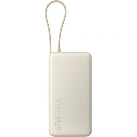 depau-XIA-BAT-67W-PB-ICAB-20000-BG Powerbank 20000mAh Xiaomi 67W Power Bank Integrated Cable/ 67W/ Beige/ Incluye Cable USB Tipo-C - Imagen 1