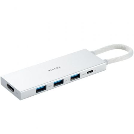 depau-XIA-HUB-TIPO-C-5-EN-1-WH Docking USB 3.0 Tipo-C Xiaomi 5 en 1/ 3xUSB/ 1xUSB Tipo-C PD/ 1xHDMI/ Blanco - Imagen 1