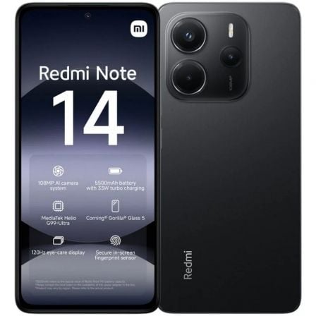 depau-XIA-SP-NOTE14-8-256-BK Smartphone Xiaomi Redmi Note 14 8GB/ 256GB/ 6.67"/ Negro - Imagen 1