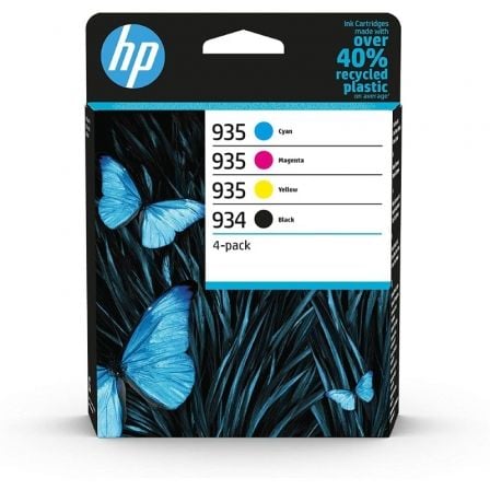 depau-6ZC72AE Cartucho de Tinta Original HP nº934 + nº935 Multipack/ Cian/ Magenta/ Amarillo/ Negro - Imagen 1