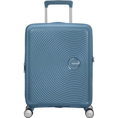depau-AMT-MALETA-88472-E612 Maleta de Cabina American Tourister SoundBox Spinner 55cm/ 55x40x20cm/ 4 Ruedas/ Azul Piedra - Imagen 1
