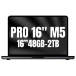 Apple Macbook Pro 16"/ M5 Max 18-Core CPU/ 48GB/ 2TB SSD/ 40-Core GPU/ Negro Espacial