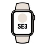 Apple Watch SE3/ GPS/ Cellular/ 40mm/ Caja de Aluminio Blanco Estrella/ Correa Deportiva Blanco Estrella S/M