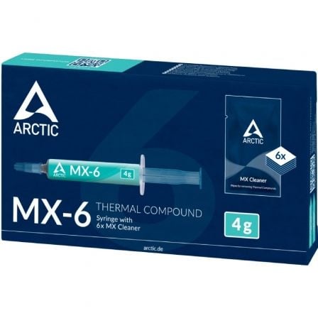 depau-ARCT-PASTA-ACTCP00084A Pasta Térmica Arctic MX-6/ 4g/ Incluye 6 Toallitas - Imagen 1