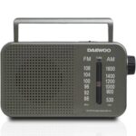 Radio Portátil Daewoo DW1121/con Cable/ a Pilas/ Gris